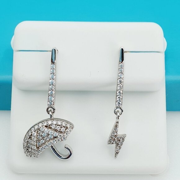 "925 Sterling Silver CZ Beautiful Earrings for Women, 1USPAR4260 - Picture 1 of 11